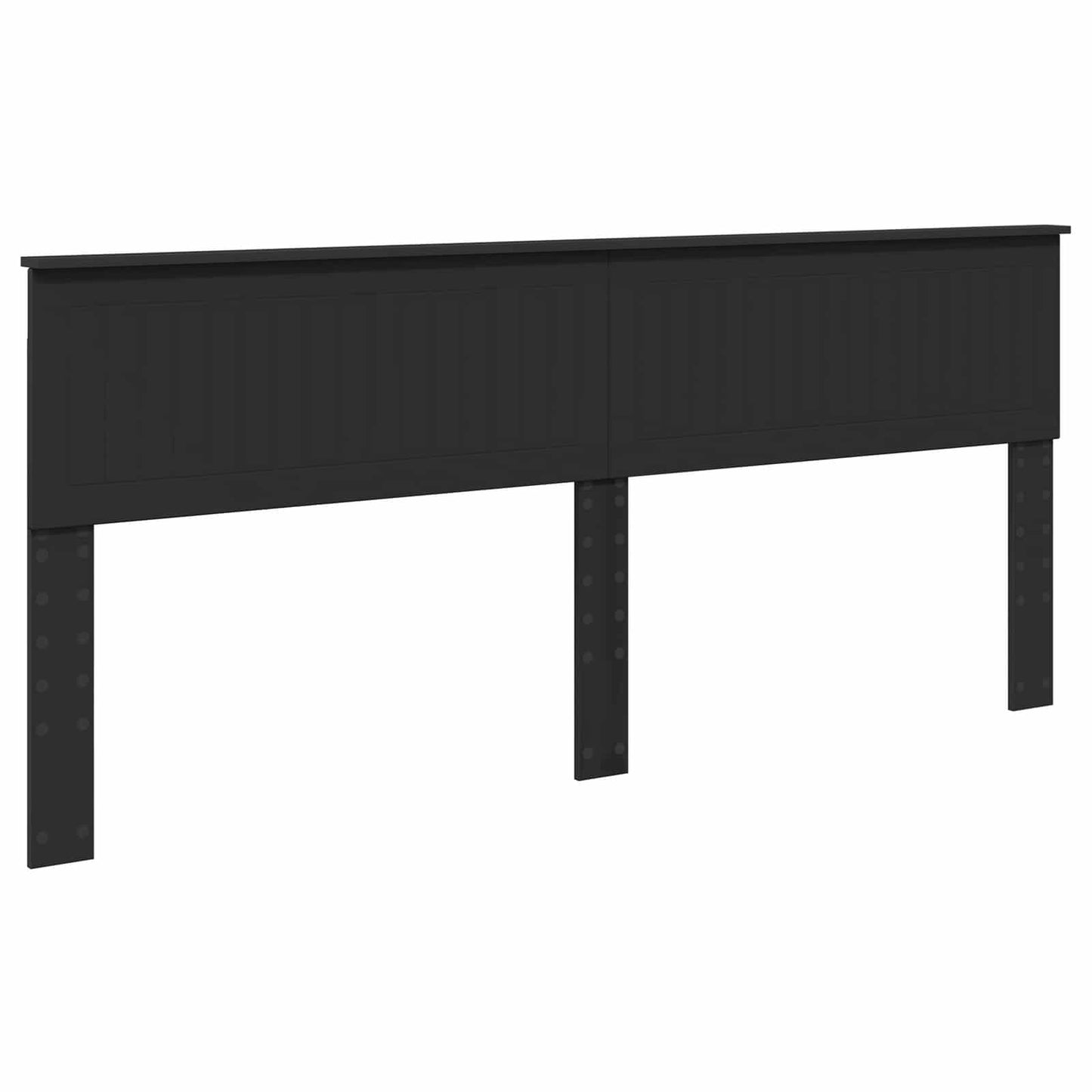 Bed Frame with Drawer Black 200 x 200 cm Engineer Wood