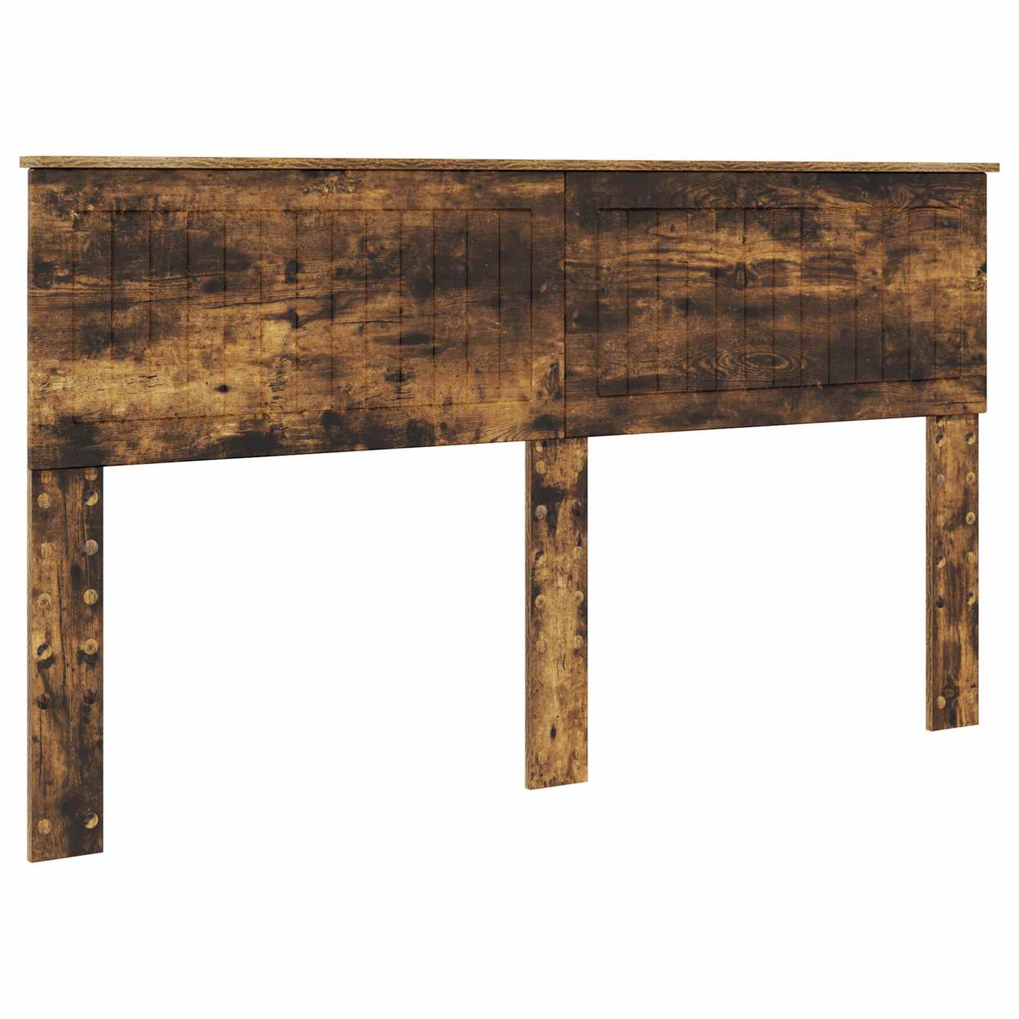 Bed Frame with Drawer Smoked Oak 160 x 200 cm Engineer Wood
