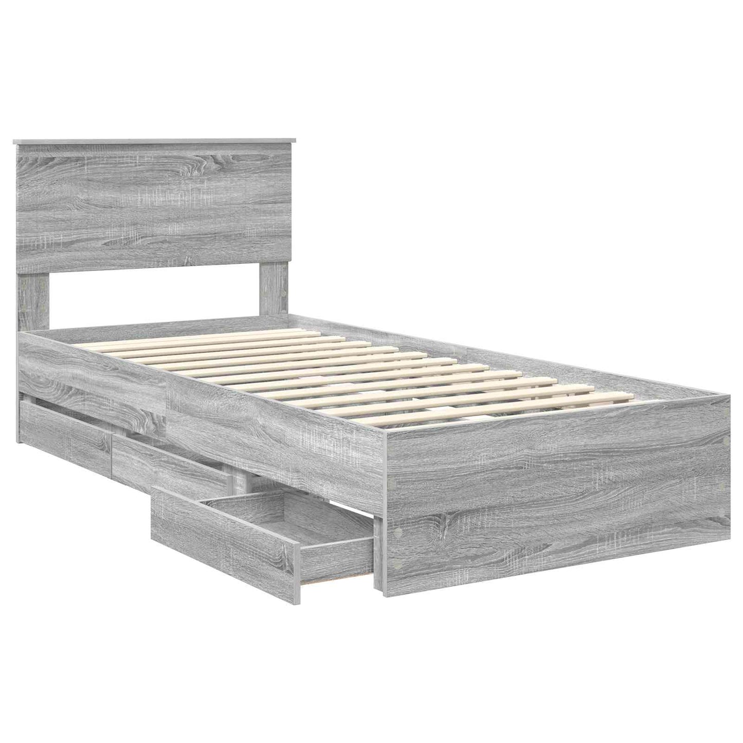 Bed Frame Grey Sonoma Engineer Wood
