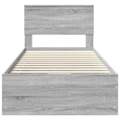 Bed Frame Grey Sonoma Engineer Wood