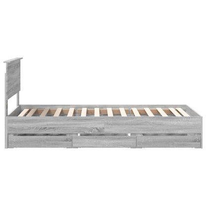 Bed Frame Grey Sonoma Engineer Wood