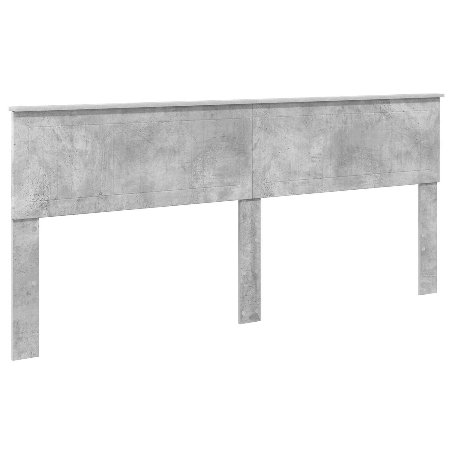 Storage Bed Concrete Grey 200 x 200 cm Engineered Wood