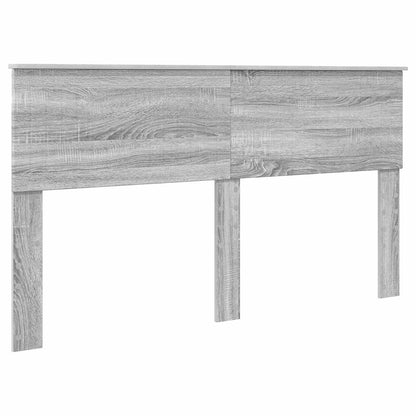 Storage Bed Grey Sonoma 160 x 200 cm Engineered Wood