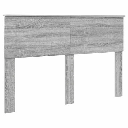 Storage Bed Grey Sonoma 140 x 200 cm Engineered Wood