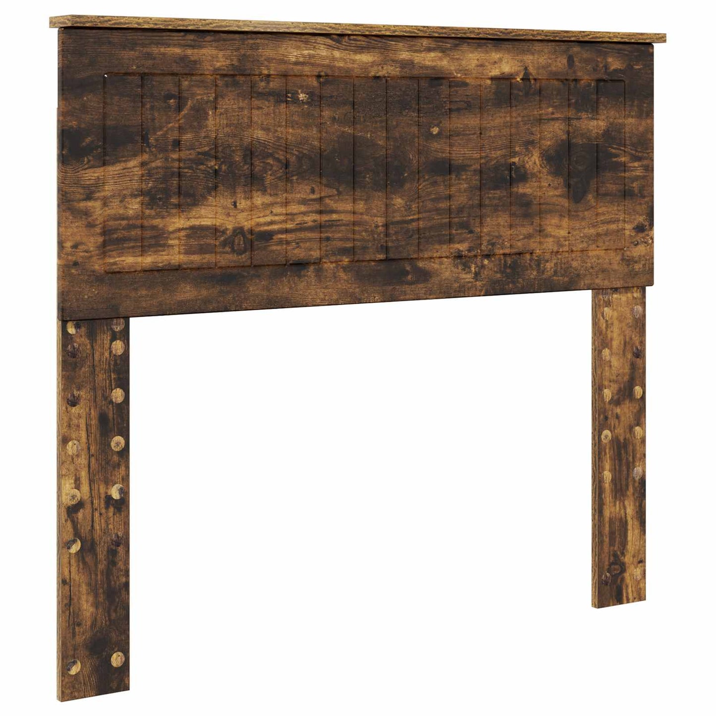 Storage Bed with Drawer Smoked Oak 100 x 200 cm Engineered Wood