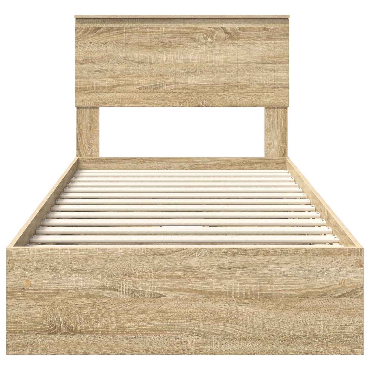 Storage Bed with Drawer Sonoma Oak 90 x 200 cm Engineered Wood