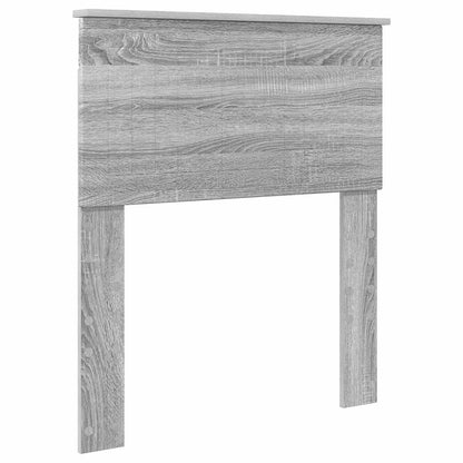 Storage Bed with Drawer Grey Sonoma 75 x 190 cm Engineered Wood