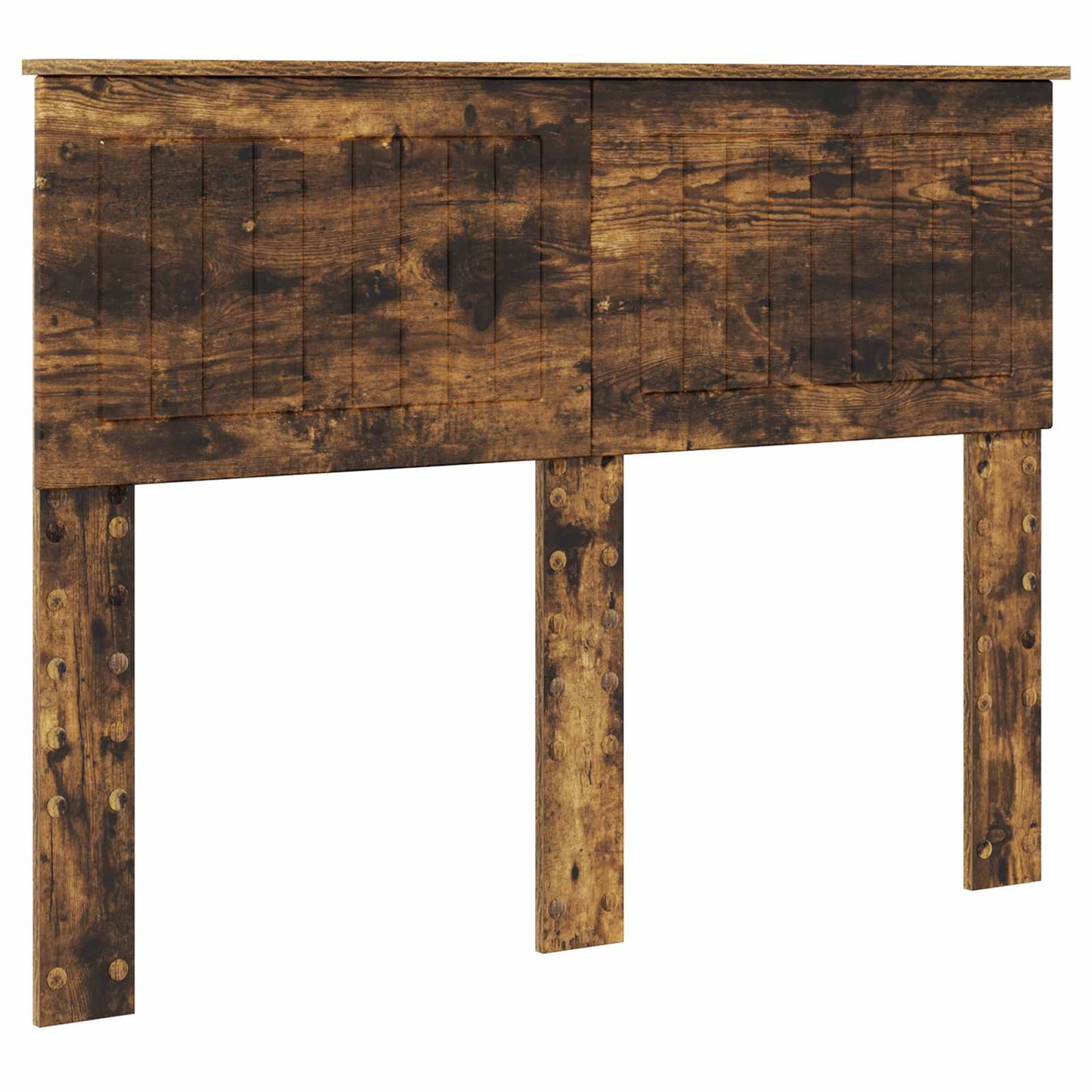 Bed Frame with Drawer Smoked Oak 135 x 190 cm Engineered Wood