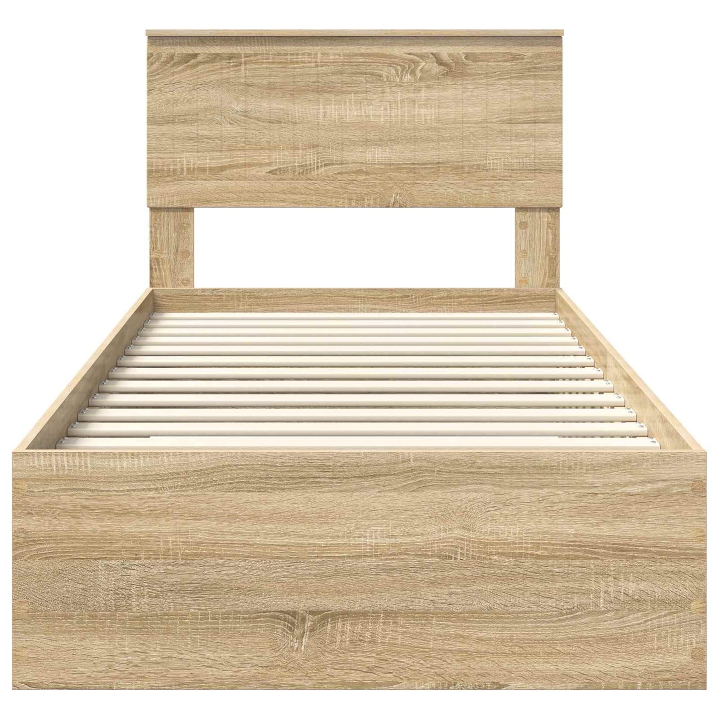 Bed Frame with Drawer Sonoma Oak 90 x 190 cm Engineered Wood