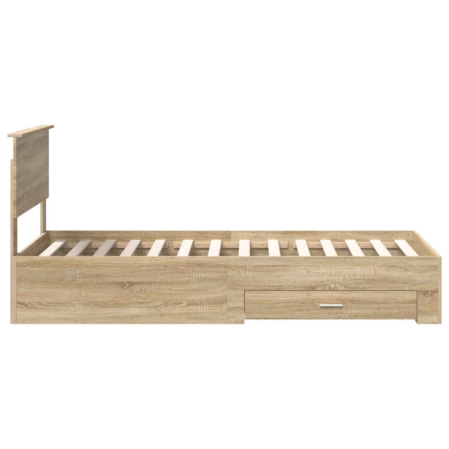 Bed Frame with Drawer Sonoma Oak 90 x 190 cm Engineered Wood