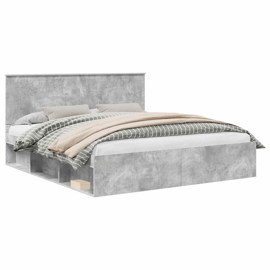 Bed Frame with Headboard Concerte 180 x 200 cm Solid Pine Wood