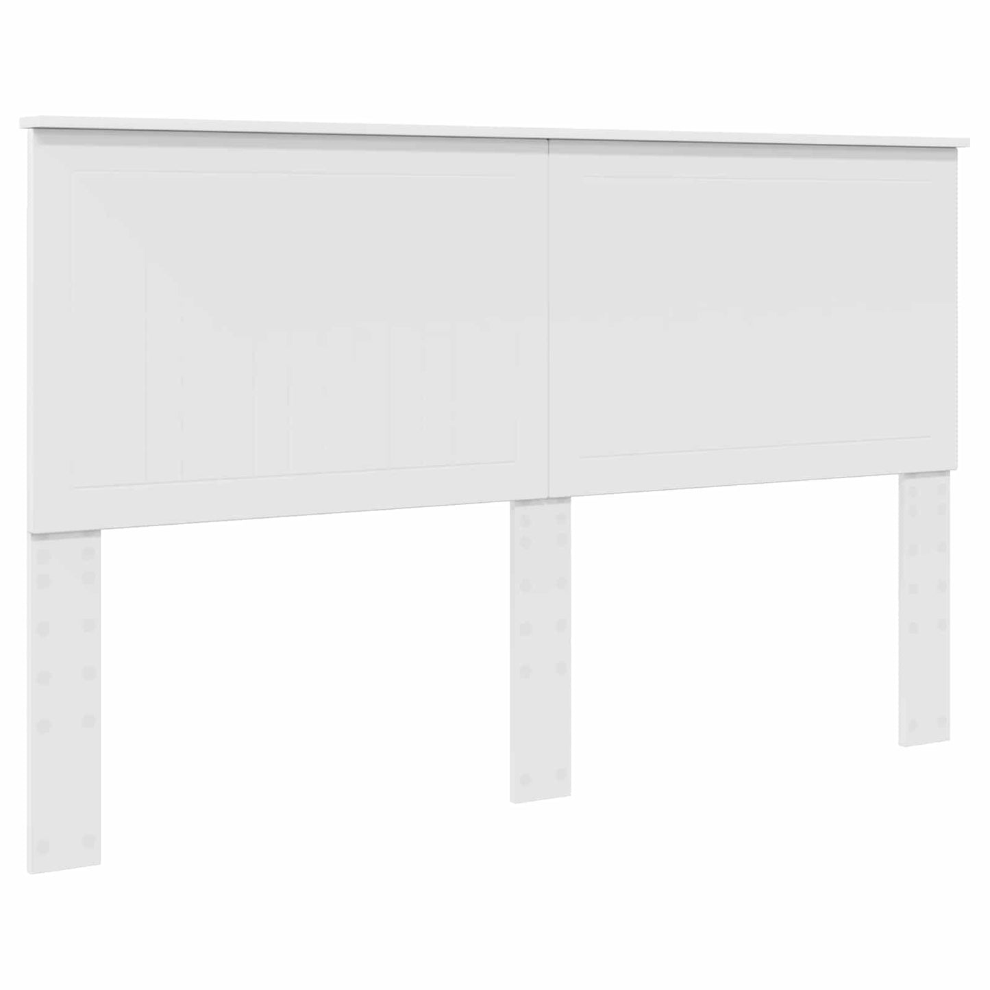 Bed Frame with Headboard White 160 x 200 cm Solid Pine Wood