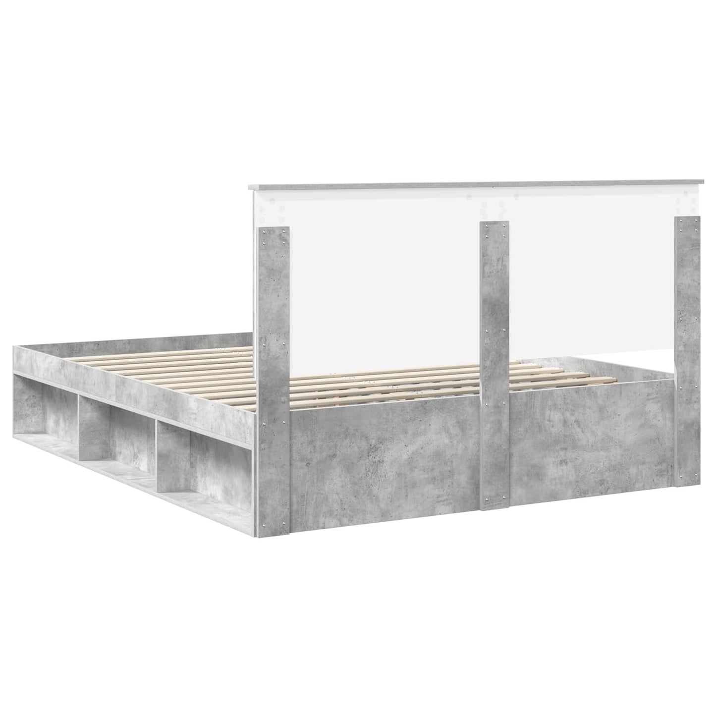 Bed Frame with Headboard Concerte 160 x 200 cm Solid Pine Wood
