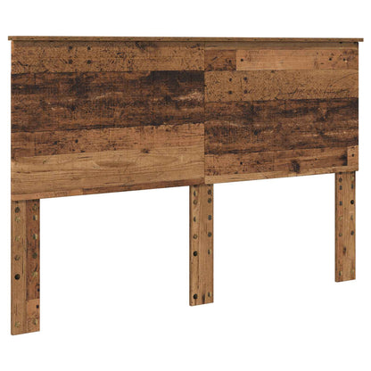 Bed Frame with Headboard Old Wood 150 x 200 cm Solid Pine Wood