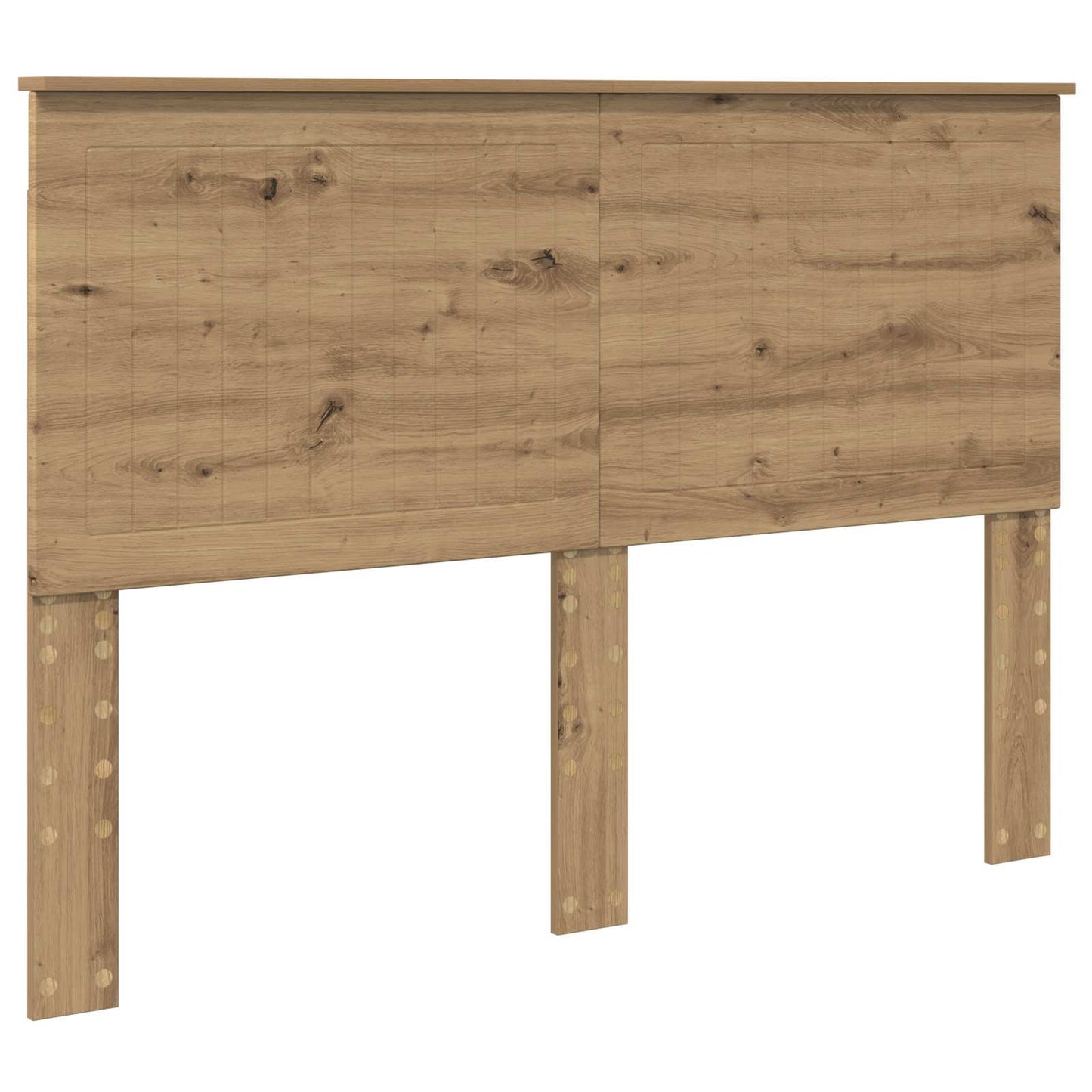 Bed Frame Artisian Oak 140 x 190 cm Solid Pine Wood