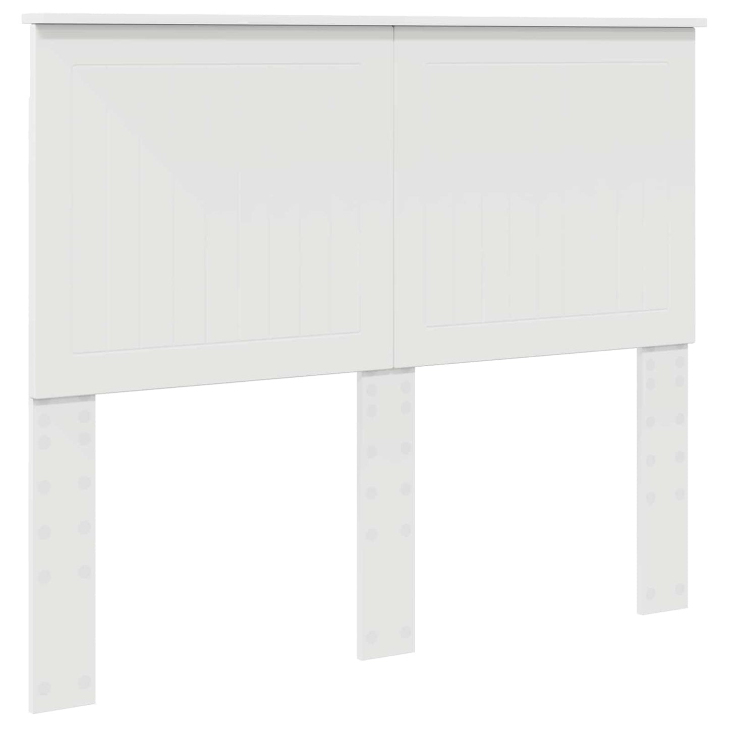 Bed Frame with Headboard White 120 x 200 cm Solid Pine Wood
