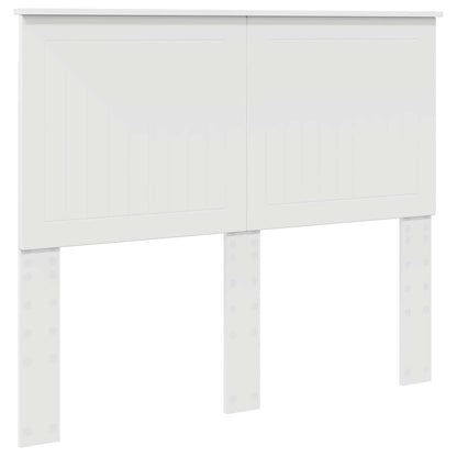 Bed Frame with Headboard White 120 x 200 cm Solid Pine Wood