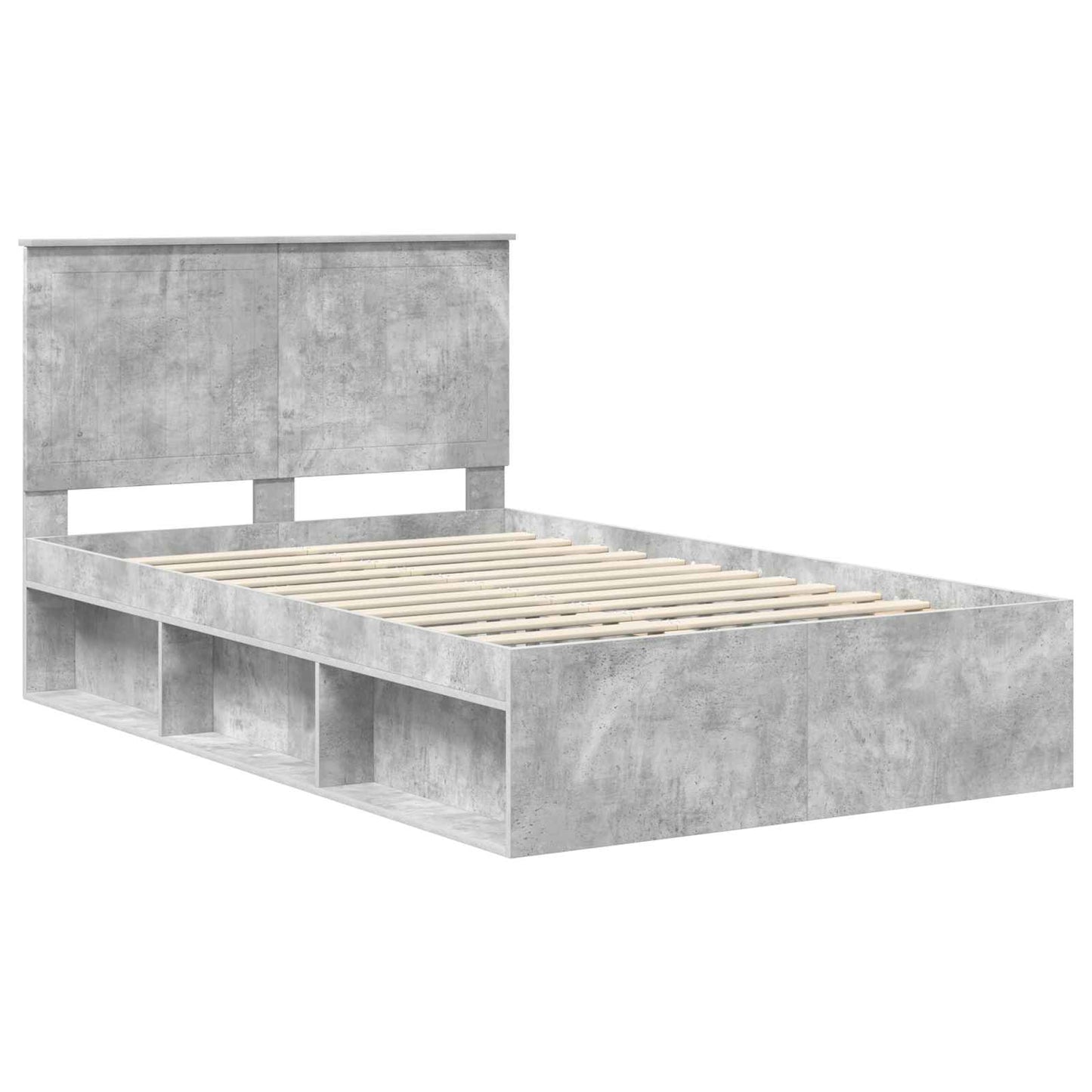 Bed Frame with Headboard Concerte 120 x 200 cm Solid Pine Wood