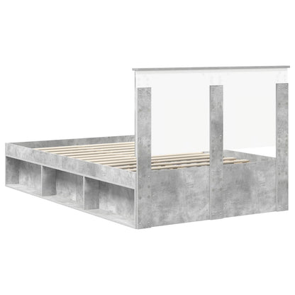 Bed Frame with Headboard Concerte 120 x 200 cm Solid Pine Wood