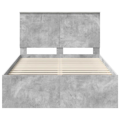 Bed Frame with Headboard Concerte 120 x 200 cm Solid Pine Wood