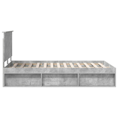 Bed Frame with Headboard Concerte 120 x 200 cm Solid Pine Wood