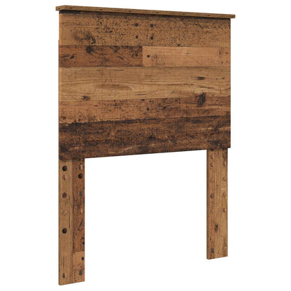 Bed Frame with Headboard Old Wood 75 x 190 cm Solid Pine Wood