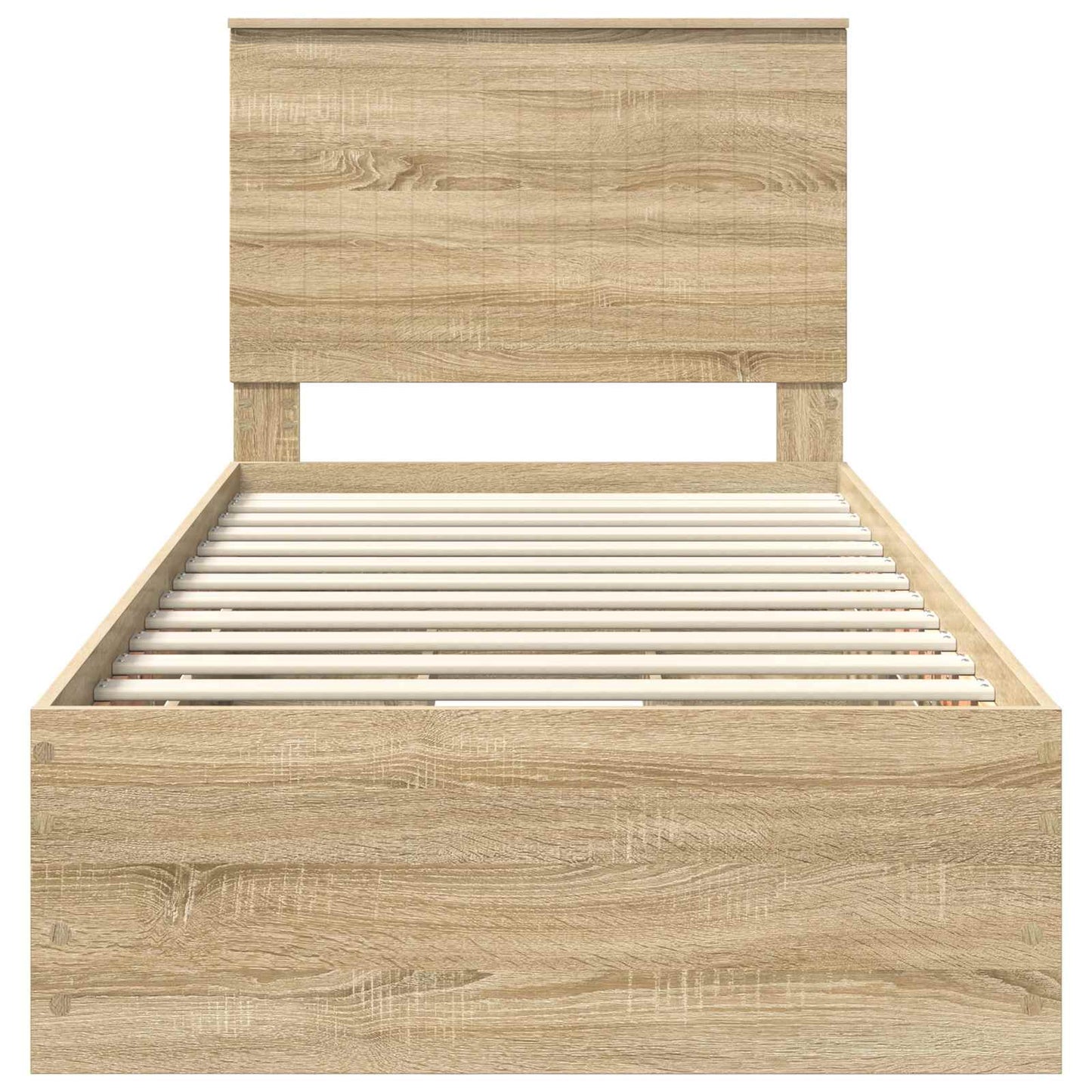 Bed Frame with Drawer Sonoma Oak 90 x 200 cm Engineer Wood