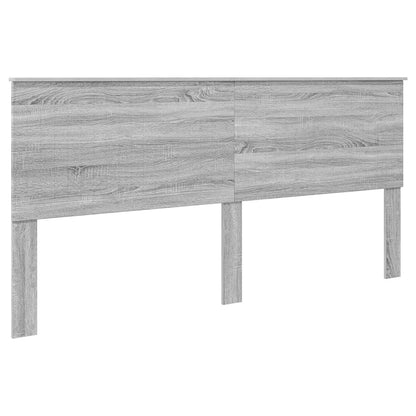 Storage Bed Grey Sonoma 200 x 200 cm Engineered Wood