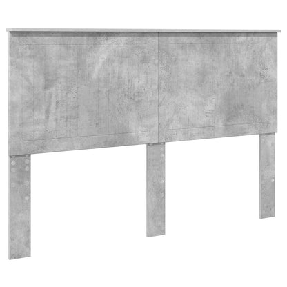 Storage Bed Concrete Grey 150 x 200 cm Engineered Wood