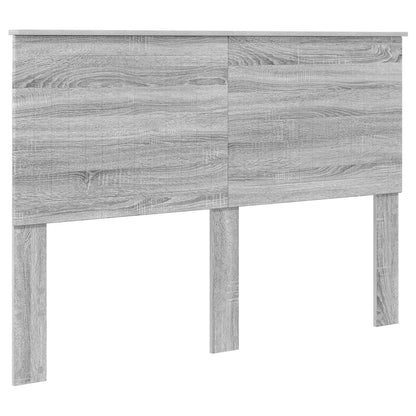 Storage Bed Grey Sonoma 140 x 200 cm Engineered Wood