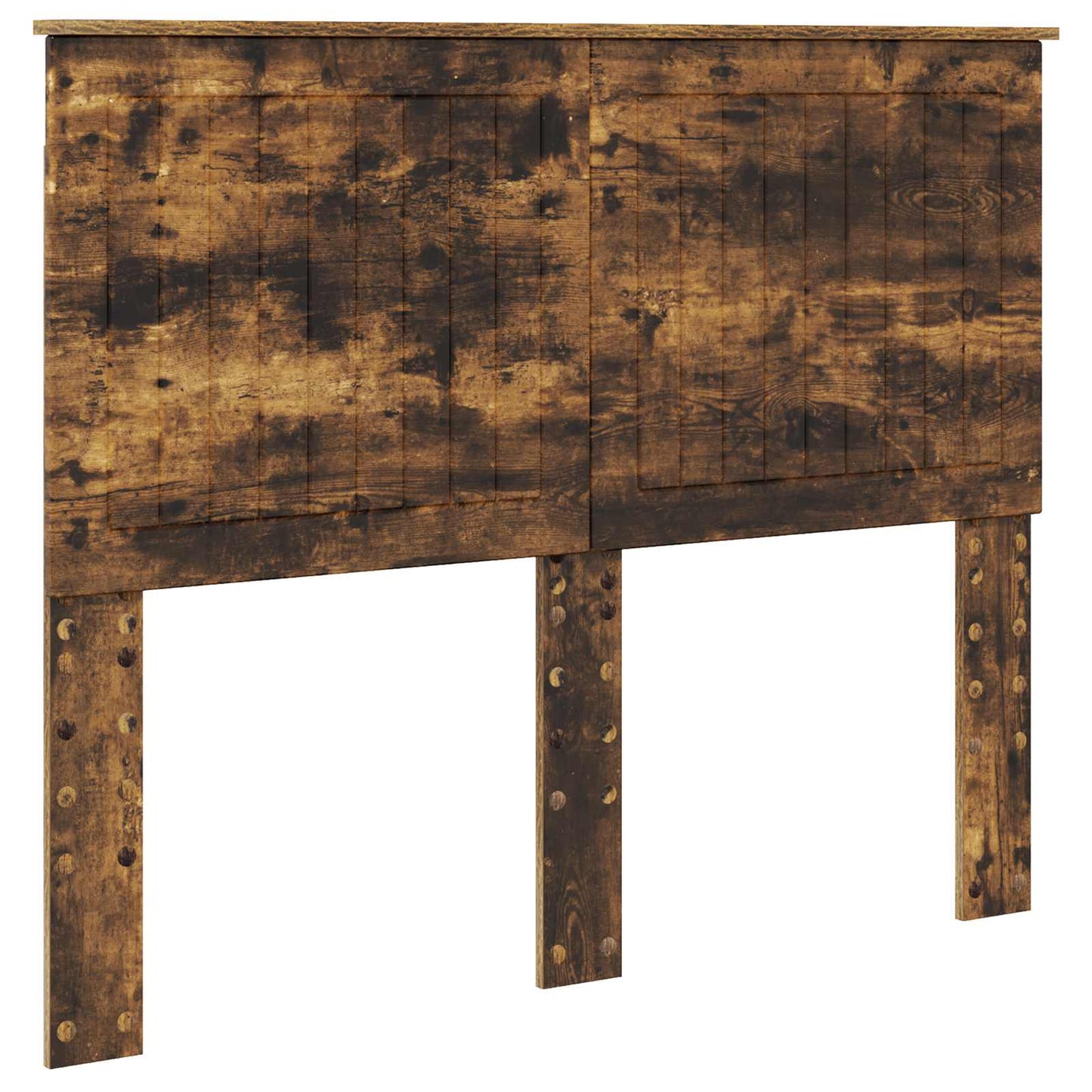 Storage Bed with Drawer Smoked Oak 135 x 190 cm Engineered Wood