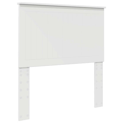Storage Bed with Headboard White 90 x 200 cm Engineered Wood