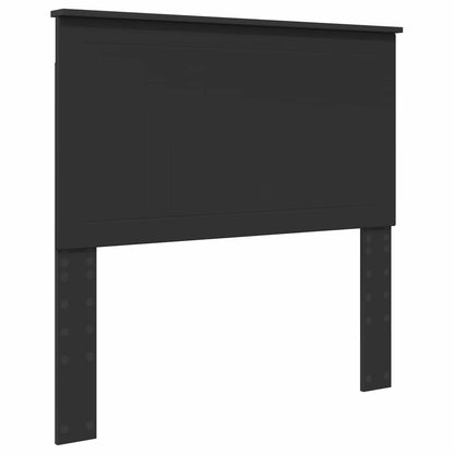 Bed Frame Black and Silver 90 x 200 cm Engineered Wood