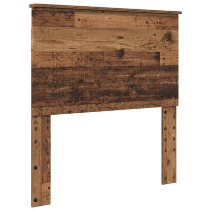 Bed Frame with Headboard Old Wood 90 x 200 cm Engineered Wood