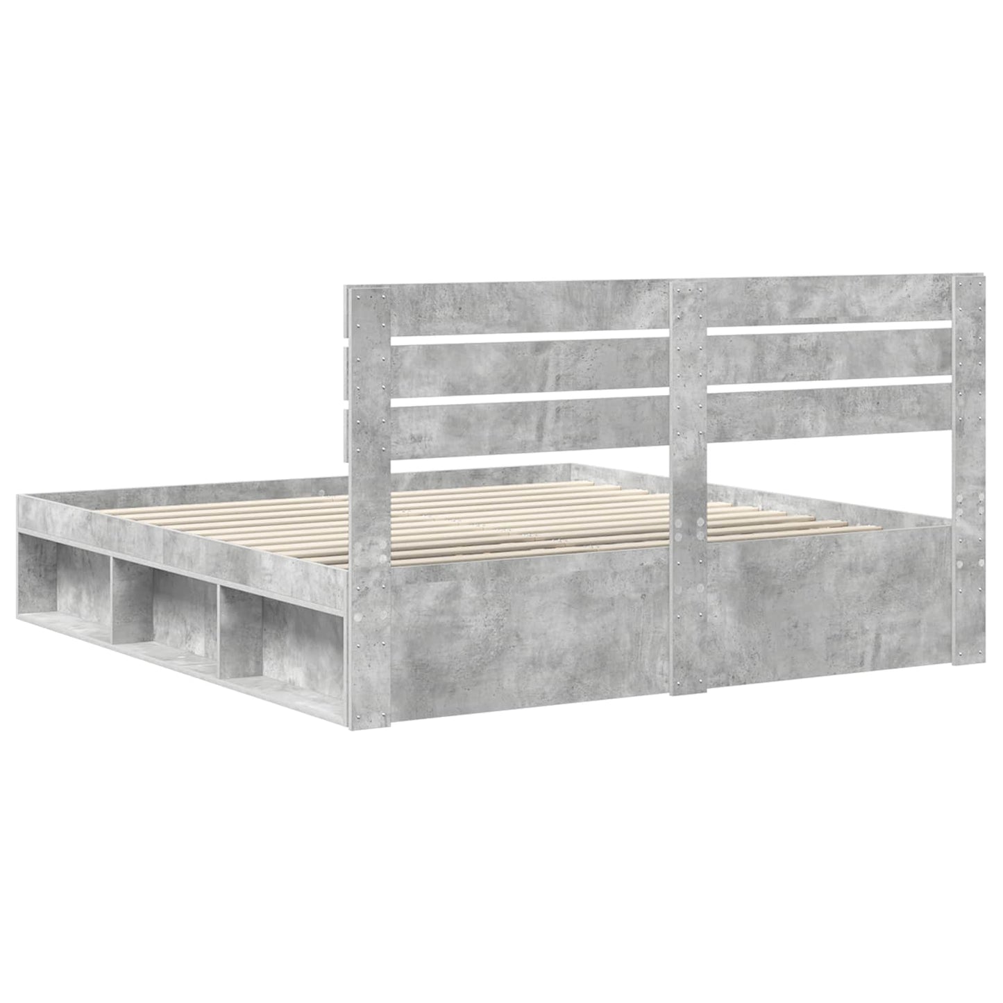 Bed Frame with Headboard Concerte 180 x 200 cm Solid Pine Wood