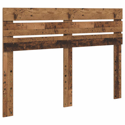 Bed Frame with Headboard Old Wood 140 x 190 cm Solid Pine Wood