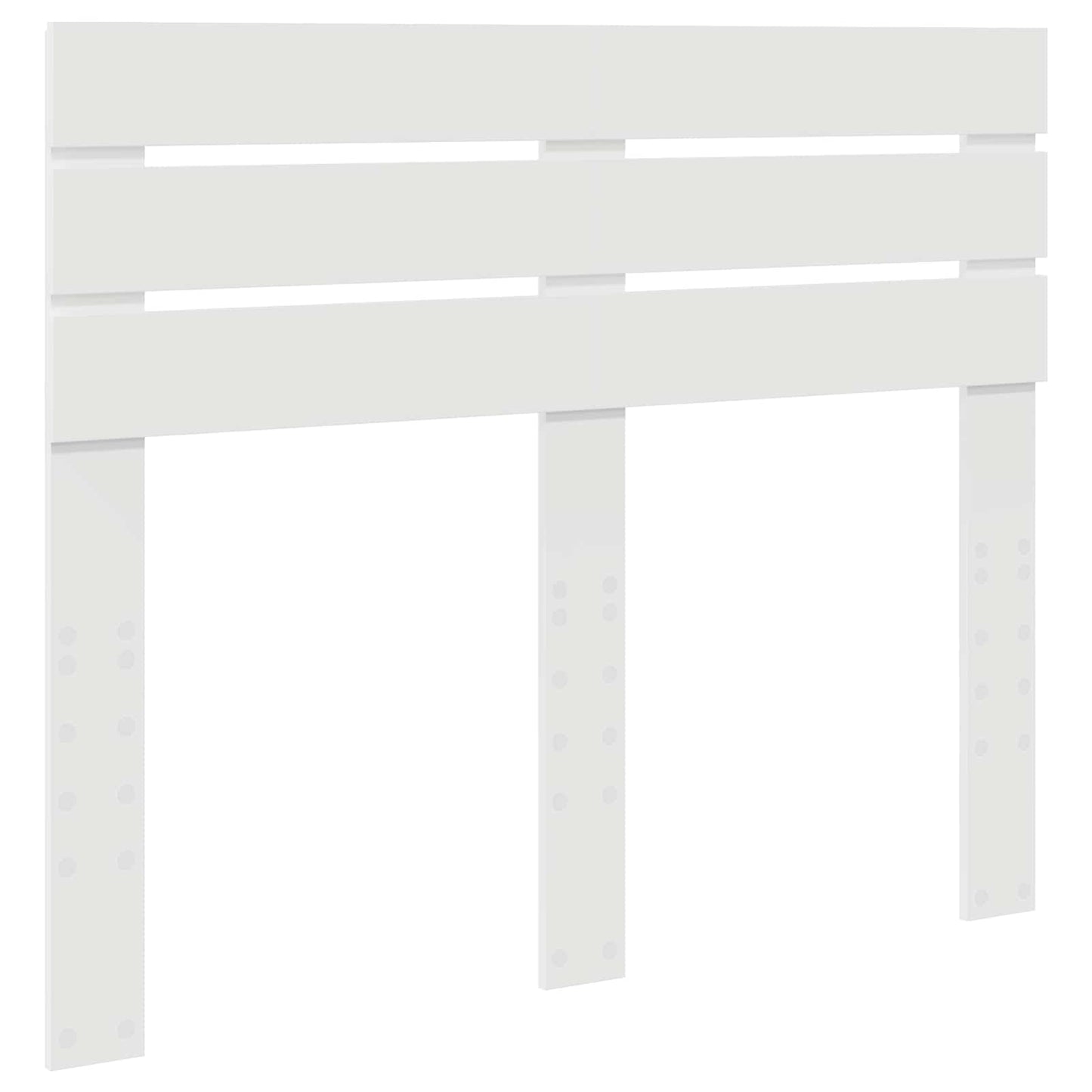 Bed Frame with Headboard White 120 x 200 cm Solid Pine Wood