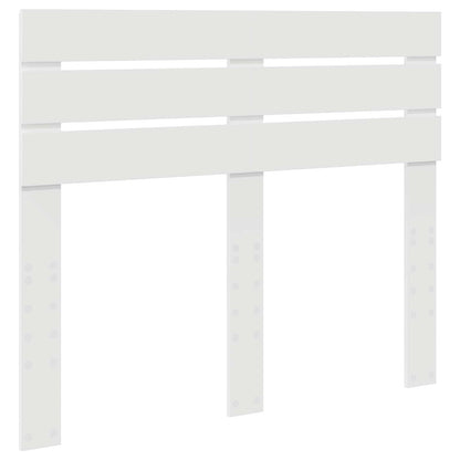 Bed Frame with Headboard White 120 x 200 cm Solid Pine Wood