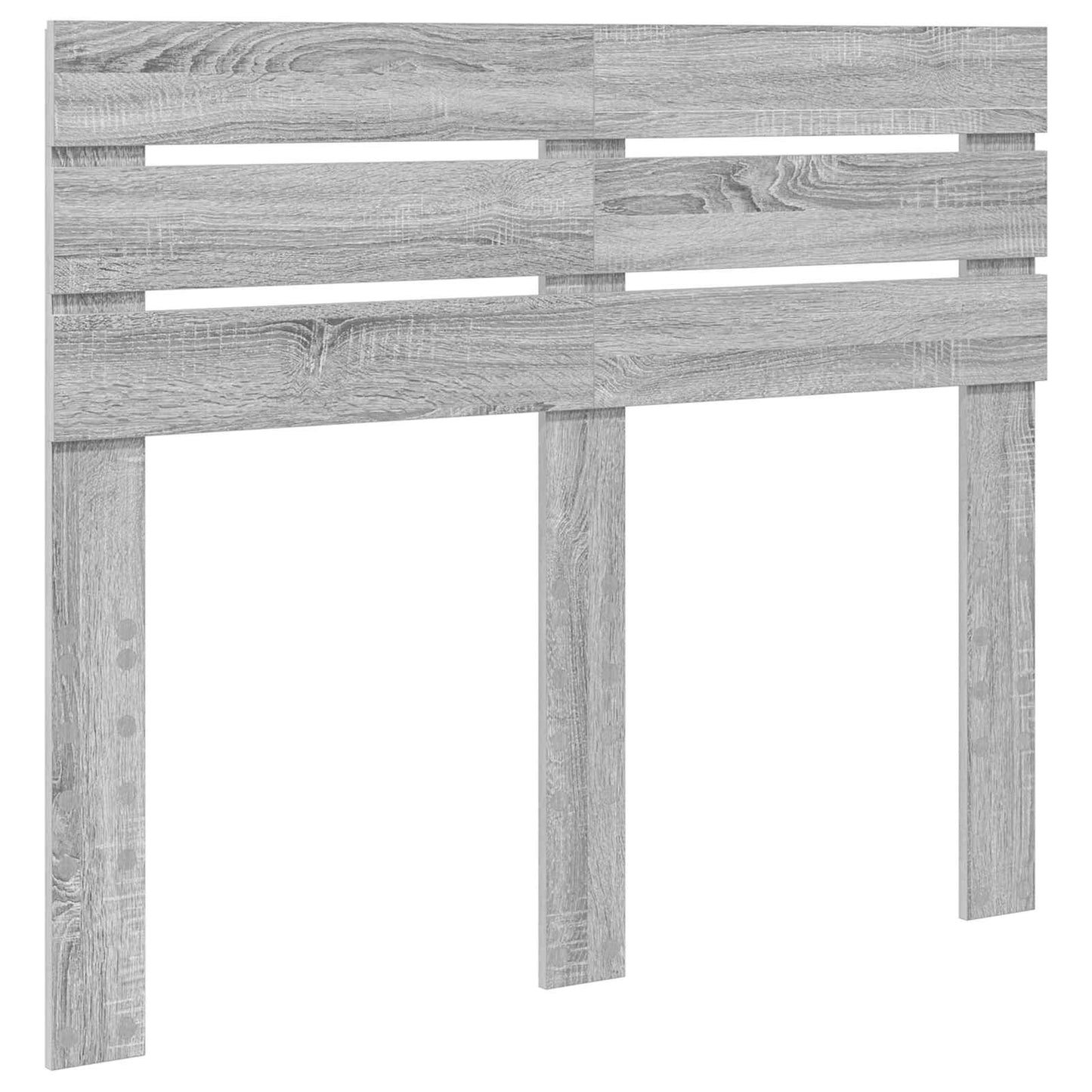 Bed Frame Grey Sonoma 120 x 200 cm Solid Pine Wood