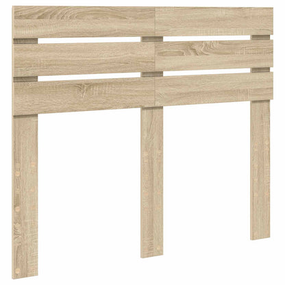 Bed Frame with Headboard Sonoma 120 x 190 cm Solid Pine Wood