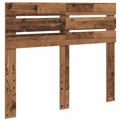 Bed Frame with Headboard Old Wood 120 x 190 cm Solid Pine Wood