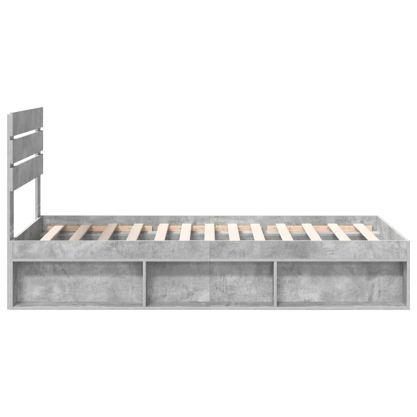 Bed Frame with Headboard Concerte 90 x 200 cm Solid Pine Wood