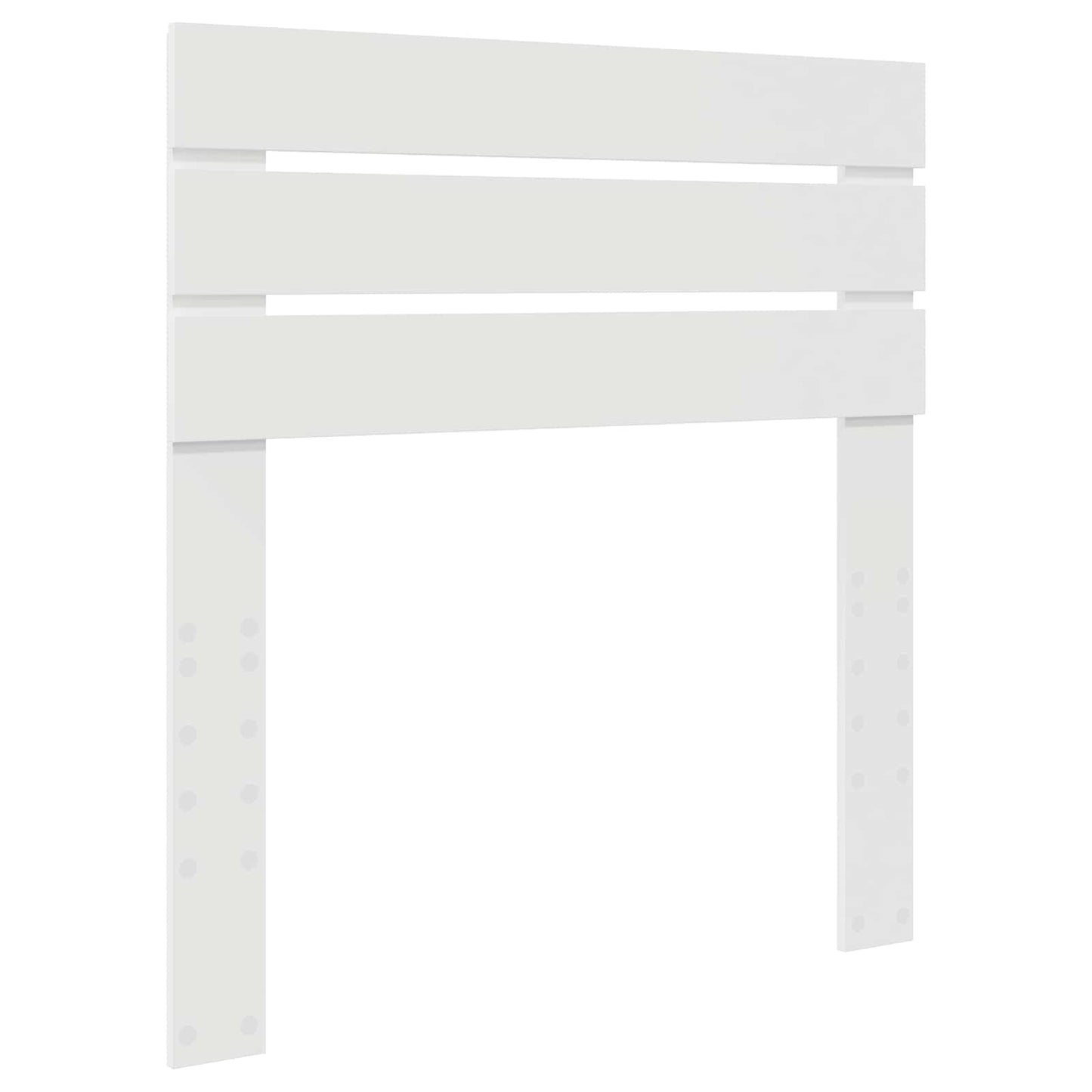 Bed Frame with Headboard White 90 x 190 cm Solid Pine Wood
