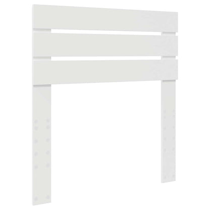 Bed Frame with Headboard White 90 x 190 cm Solid Pine Wood