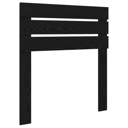 Bed Frame with Headboard Black 90 x 190 cm Solid Pine Wood