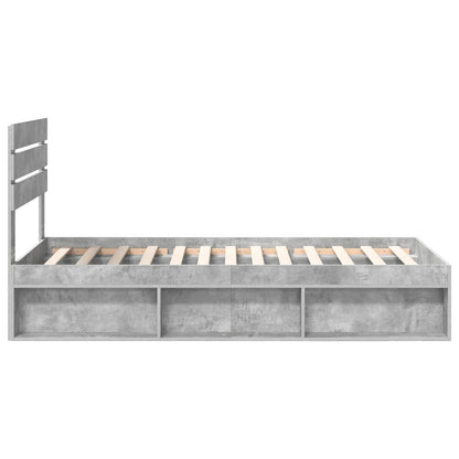 Bed Frame Concerte Grey 90 x 190 cm Solid Pine Wood