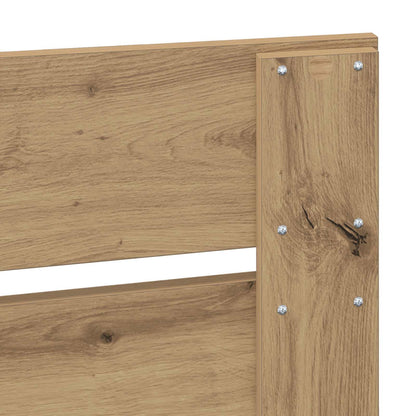 Bed Frame Artisian Oak 90 x 190 cm Solid Pine Wood