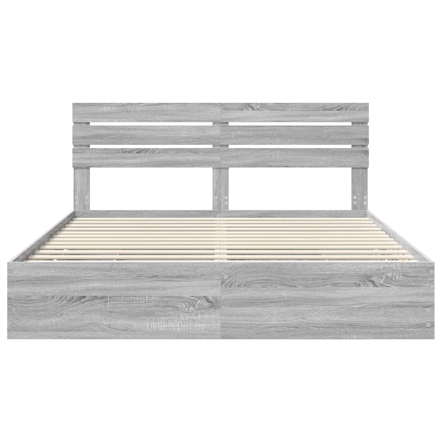 Bed Frame with Drawer Grey Sonoma 180 x 200 cm Engineer Wood