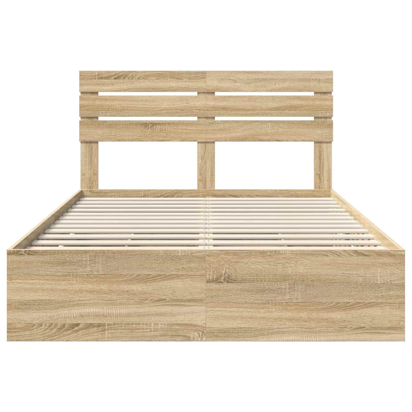 Bed Frame with Drawer Sonoma Oak 160 x 200 cm Engineer Wood