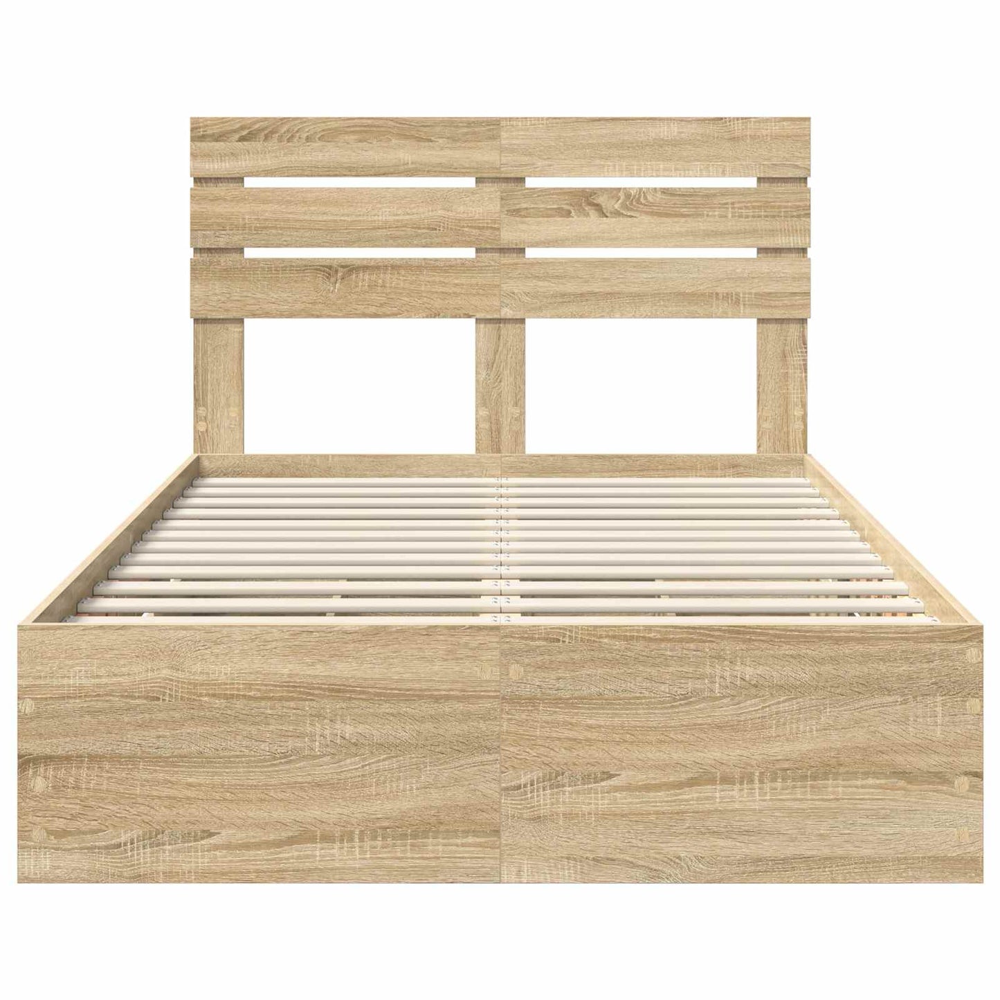 Bed Frame with Drawer Sonoma Oak 120 x 190 cm Engineer Wood